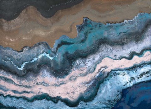 Framed Blue Tierra Print