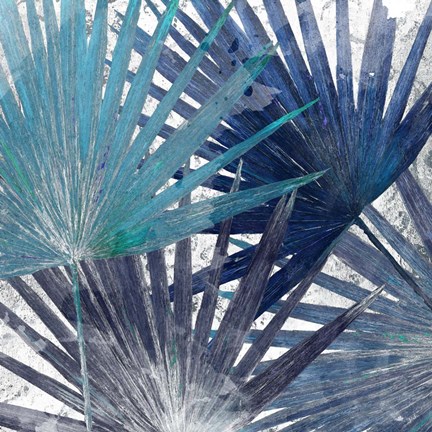 Framed Blue Organic II Print