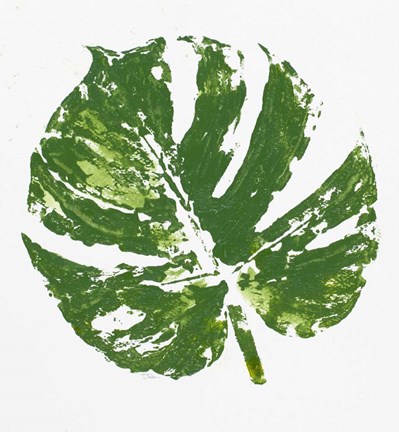 Framed Tropical Leaf Stamp Print