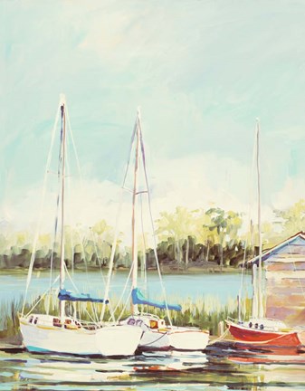 Framed Sail Harbor Print