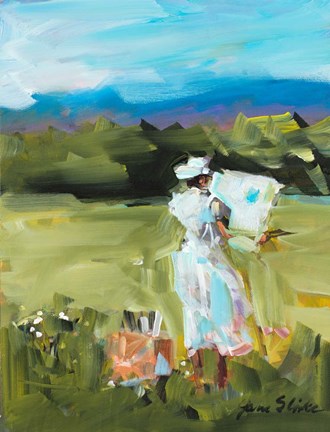 Framed Lady Painting Print