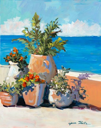 Framed Coastal Greenery Print