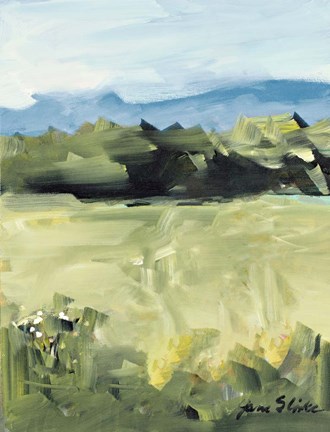 Framed Abstract Scenery Print