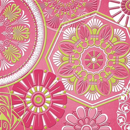 Framed Pink Bubblegum I Print