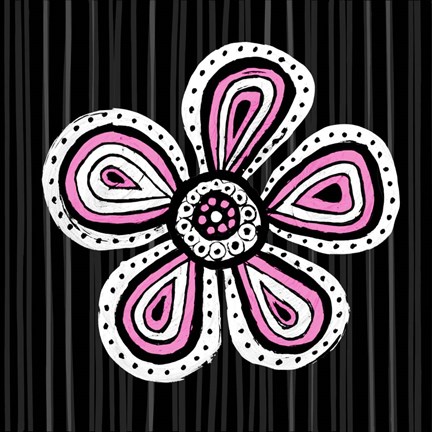 Framed Floral Sketch I Print