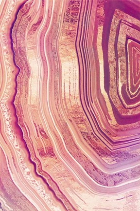 Framed Tribeca Rose Geode Print