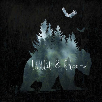 Framed Wild and Free Print