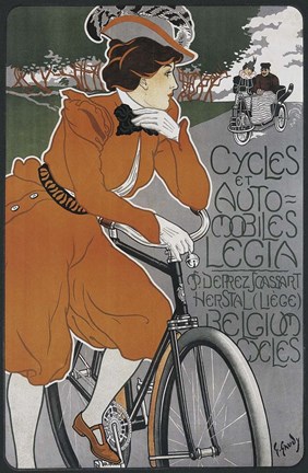 Framed Cycles et Automobiles Print