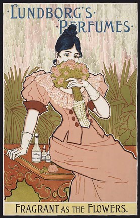 Framed Lundborg&#39;s Perfumes 1894 Print