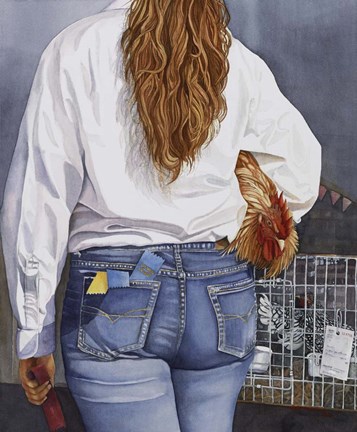 Framed County Fair Girl Print