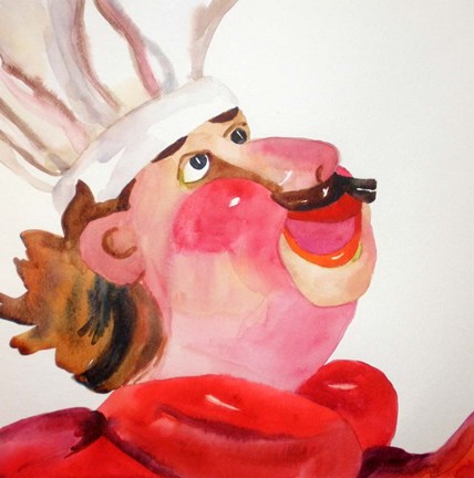 Framed Chef Happy Print