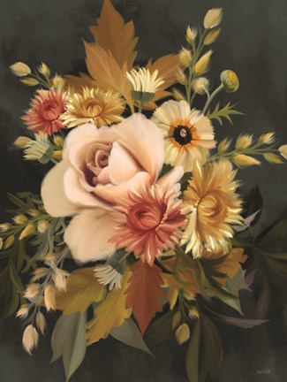 Framed Romantic Autumn I Print