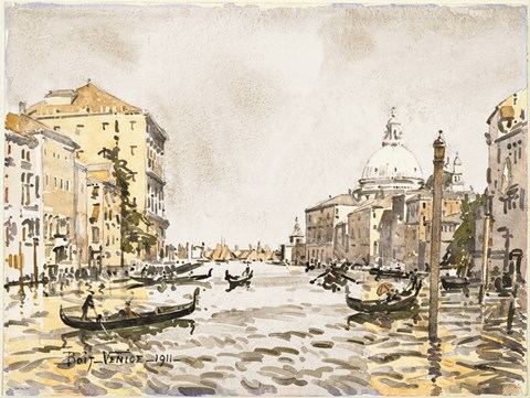 Framed Afternoon on the Great Canal Print