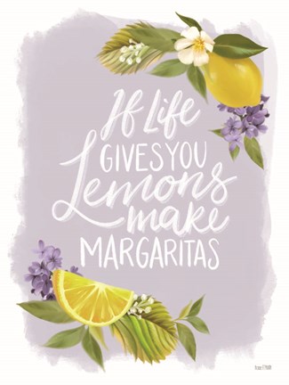 Framed Lemon Margarita Print