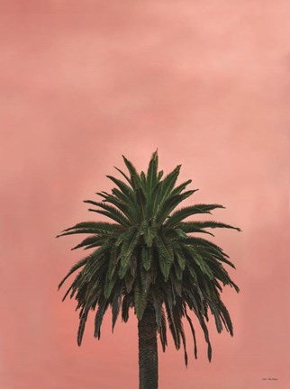 Framed Pink Palm Print