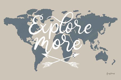 Framed Mapped Out II Print