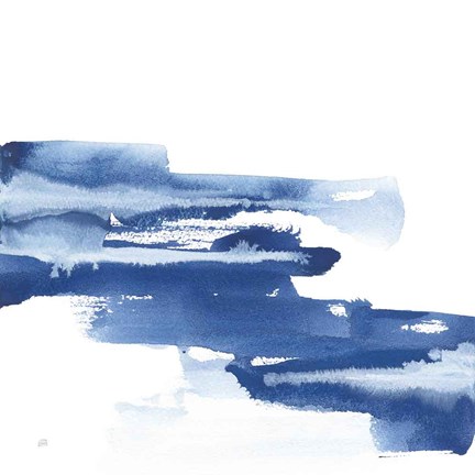 Framed Classic Blue V Print