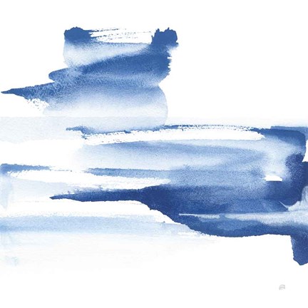 Framed Classic Blue IV Print