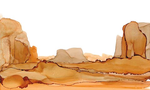 Framed Brownscape I Print