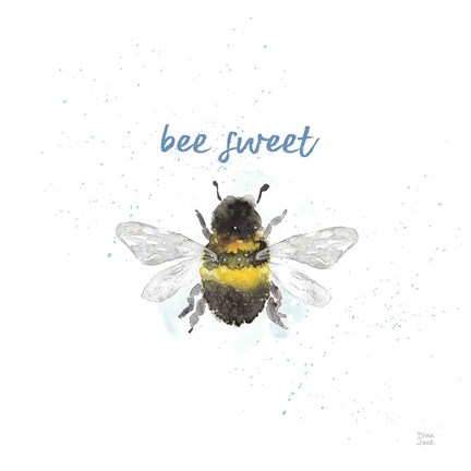 Framed Bee Harmony VI White Print