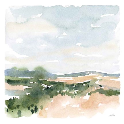 Framed Gentle Landscape II Print