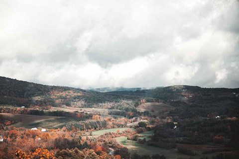 Framed Autumn Hills II Print
