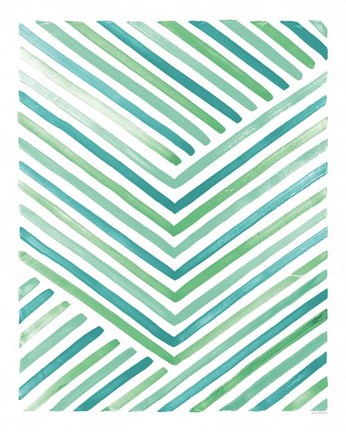 Framed Sea Glass Sunset IV Print