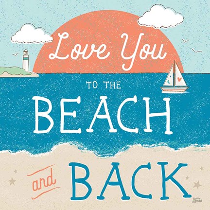 Framed Sea and Me III Print