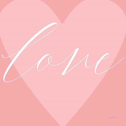 Framed Love Heart Print