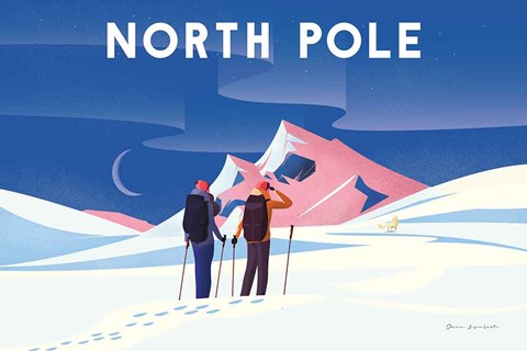 Framed North Pole Print