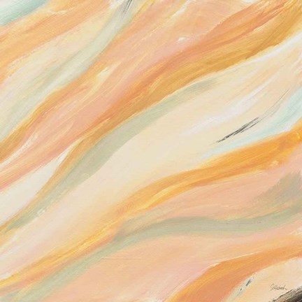 Framed Pink Waves Print