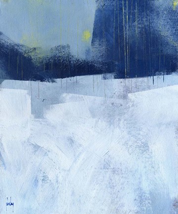 Framed Blue Sticks Print