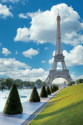 Framed Eiffel Tower View II Print