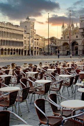 Framed Piazza San Marco Sunrise #8 Print
