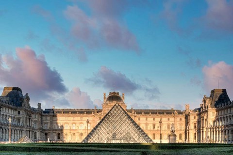 Framed Louvre Palace Museum I Print