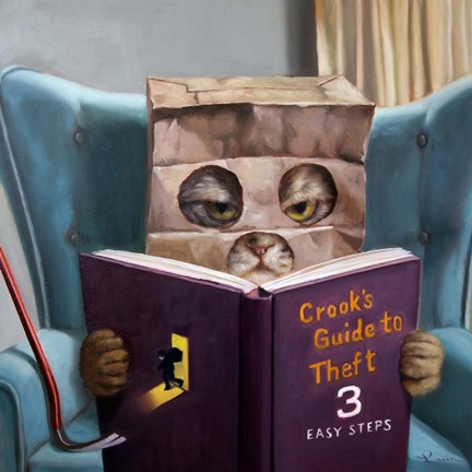 Framed Cat Burglar Print