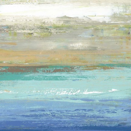 Framed Beach Wash No. 7 Print