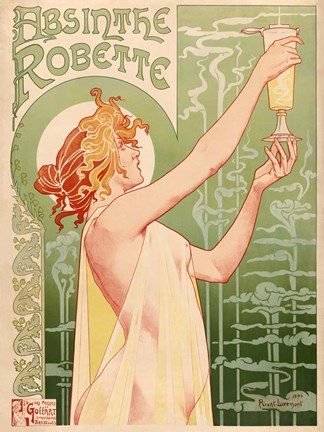 Framed Absinthe Robette, 1896 Print