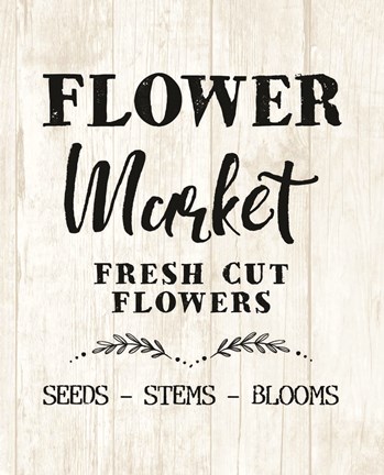 Framed Flower Market Print