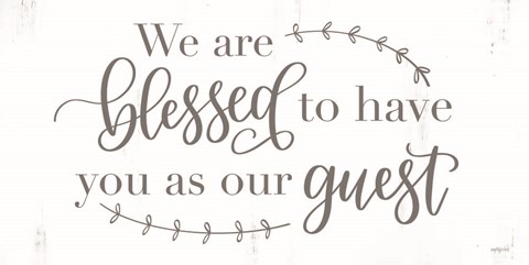 Framed Blessed Guest Print