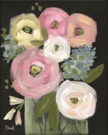 Framed Colorful Blooms Print