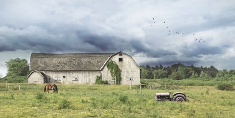 Framed Green Pastures Print