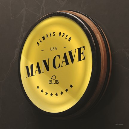 Framed Man Cave Sign Print