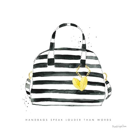 Framed Glitz and Glam IX Print