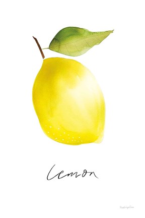 Framed Single Lemon Print