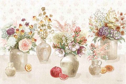 Framed Cottage Charm I Print