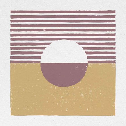 Framed Reflection III Yellow Print