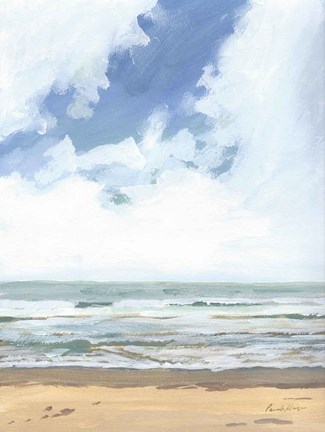 Framed Walk on the Beach I Print