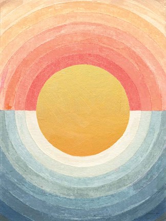 Framed Retro Vibes Abstract Print