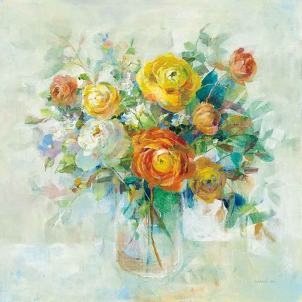 Framed Blooming Splendor I Print